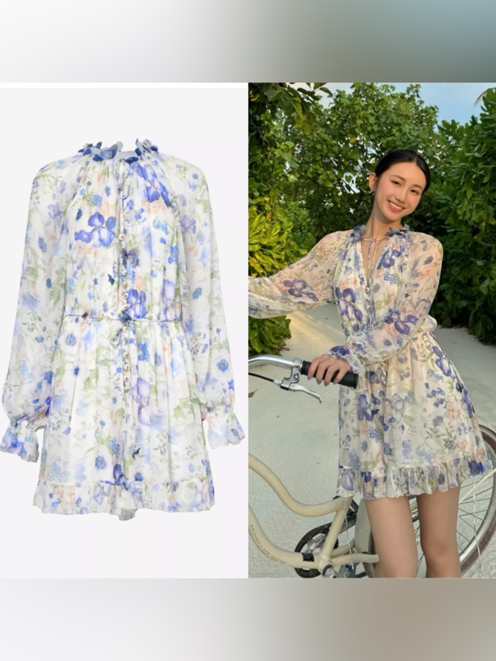🦋Limited Edition AU1 Zimmermann Natura Flutter Playsuit